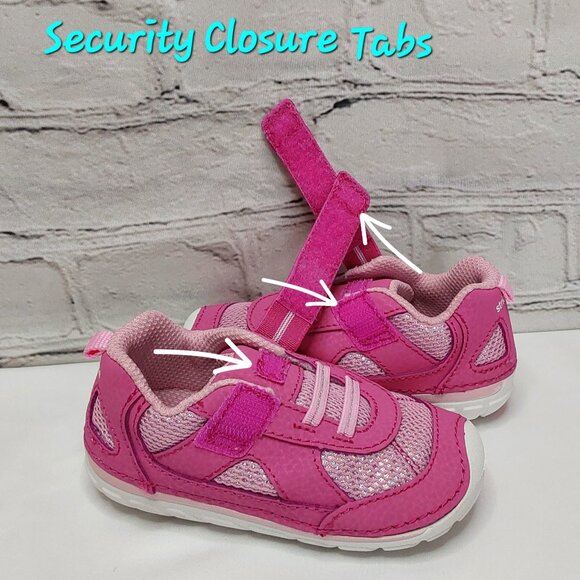 STRIDE RITE 'JAMIE' MEMORY FOAM SOFT~MOTION LEATHER SHOES SHIMMER PINK - Picture 10 of 16